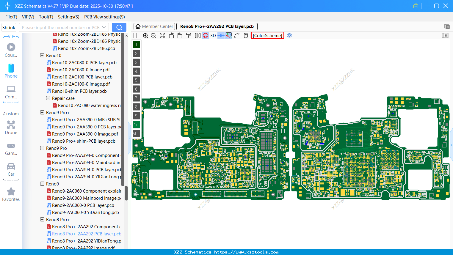 OPPO Reno8 Pro+-2AA292 PCB Layer